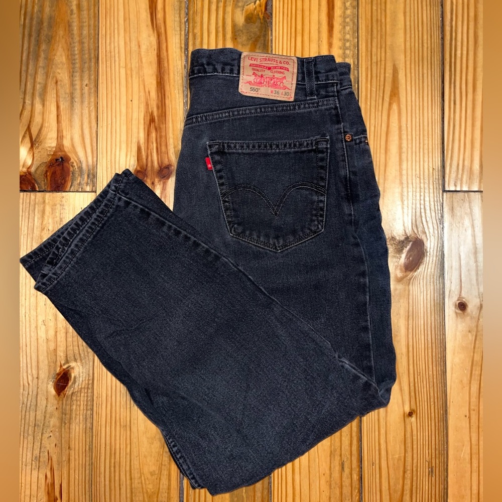 Black men’s relaxed jeans